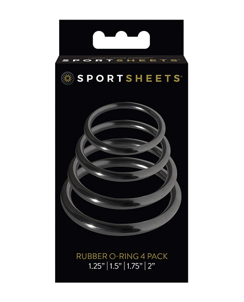 Sportsheets International SS69401 Rubber O-Ring, 4 Pack, Latex-Free