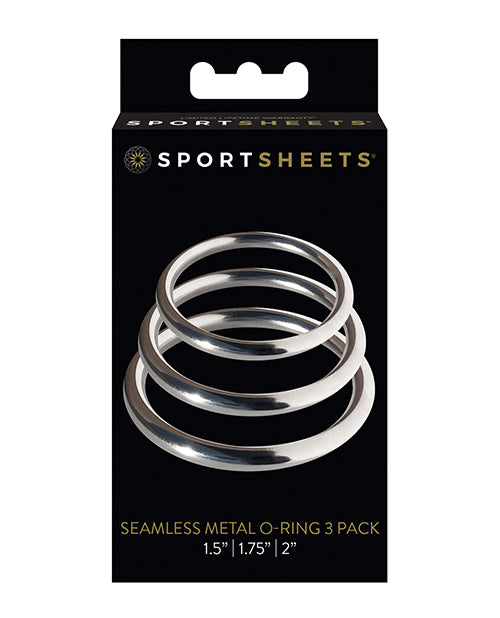 Sportsheets International Metal O-Ring, Pack of 3, Sizes: 1.5", 1.75", 2"
