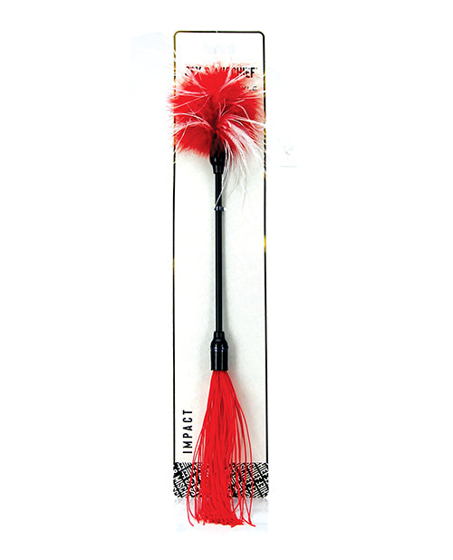 Sportsheets SS76026 Sex & Mischief Whip & Tickle, Red/White, 16 Inch