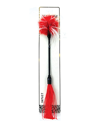 Sportsheets SS76026 Sex & Mischief Whip & Tickle, Red/White, 16 Inch