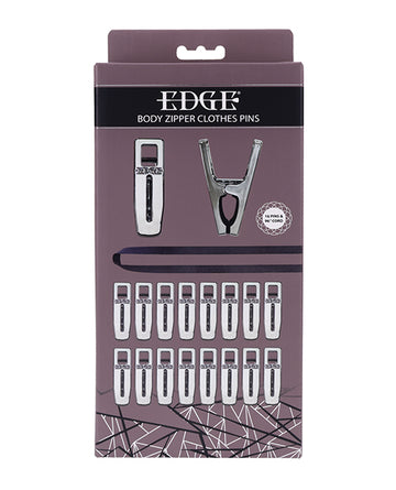 Sportsheets International SS98033 Edge Body Zipper Clothes Pins - 16 Clamps