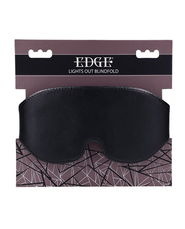 Sportsheets International SS98044 Edge Blindfold, Black Faux Leather