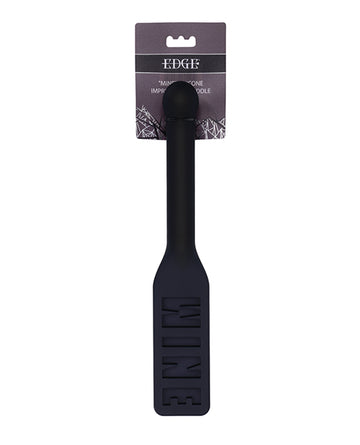 Sportsheets SS98047 Edge MINE Silicone Paddle, Black Insertable Handle
