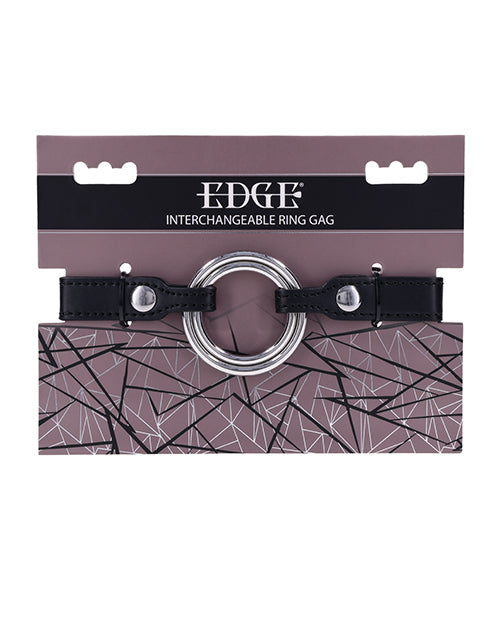 Sportsheets SS98049 Edge Interchangeable Ring Gag, Black, 1.5" & 2"