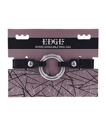 Sportsheets SS98049 Edge Interchangeable Ring Gag, Black, 1.5" & 2"