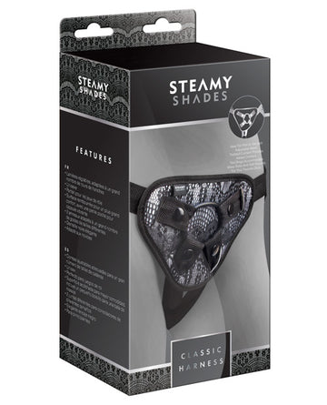 ST Rubber GmbH 700000257930 Steamy Shades Classic Harness, Black/White
