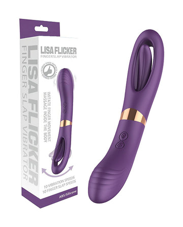 SECWELL Lisa Flicking G-Spot Vibrator, Purple – 10 Speeds & Body-Safe Silicone