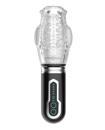 SECWELL Male Rose Oral Sex Masturbator - 5 Thrusting, 5 Rotating, 7 Vibrating