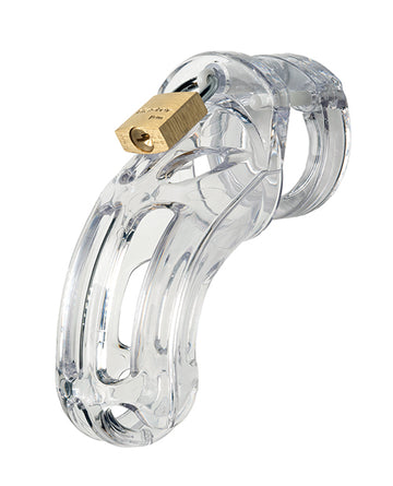 CB-X THE CURVE 3 3/4" Curved Cock Cage & Lock Set - Clear