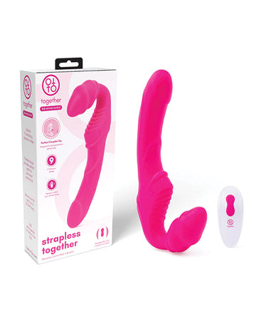 COTR Inc TOG-004 Strapless Together Vibrator, Remote, 9 Modes