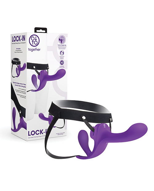 Le Wand Together Vibes Lock-In Dual-Ended Vibrating Strap-On & Harness Set