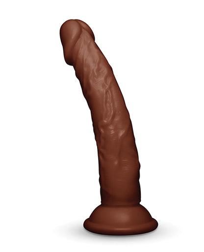 COTR Inc Together Tones 6.75 in. Realistic Curved Strap-On Dildo, Dark