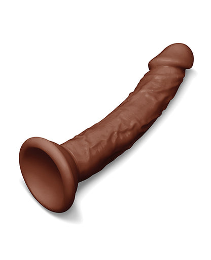 COTR Inc Together Tones 6.75 in. Realistic Curved Strap-On Dildo, Dark
