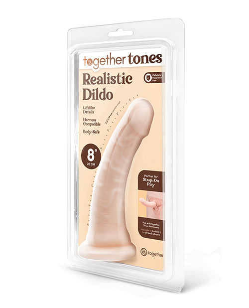 COTR Inc Together 8 in. Realistic Strap-On Dildo, Light