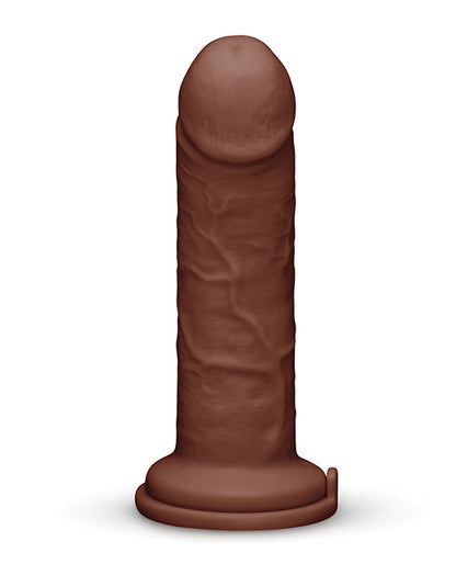 COTR Inc Together Tones 8.5 in. Curved Realistic Strap-On Dildo, Dark
