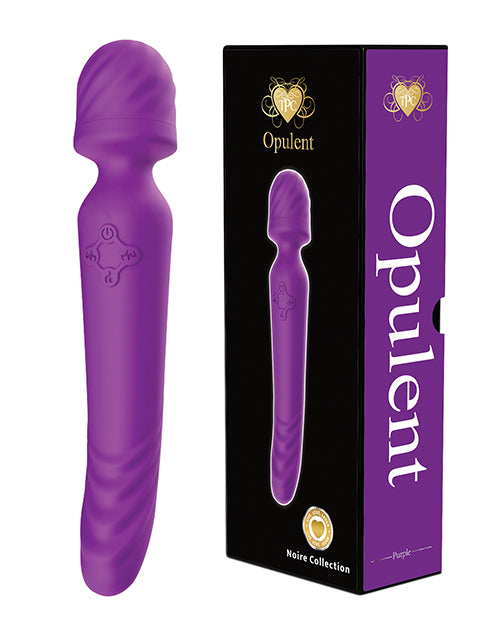 The Pleasure Company Opulent Luxe Warming Wand, Dual Head, Heated, Purple