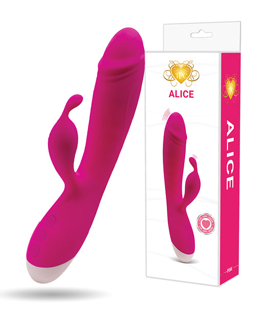 The Pleasure Company TPCW3004PK Alice Multi-Function Rabbit, Pink, Silicone