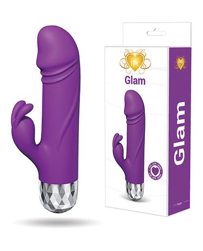 The Pleasure Company Glam Rabbit Bullet Vibrator, Purple, TPCW3007PR