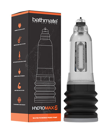 Bathmate BM-HM5-CC Hydromax 5 Penis Pump, Clear, For 3-5 Inch Erection