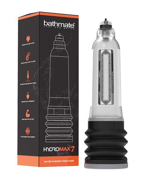 Bathmate BM-HM7-CC Hydromax 7, 5-7 Inch Size, Clear