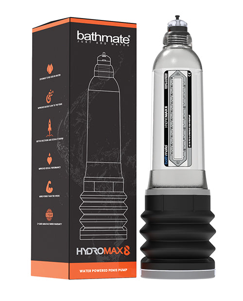 Bathmate BM-HM8-CC Hydromax 8 Penis Pump, 6"-8.5" Length, Clear
