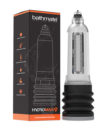 Bathmate BM-HM-9-CC Hydromax 9 Penis Pump, Clear, 7-9 Inch Fit