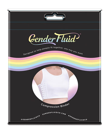 Thank Me Now GF-4981 Gender Fluid Chest Compression Binder, XXXL White