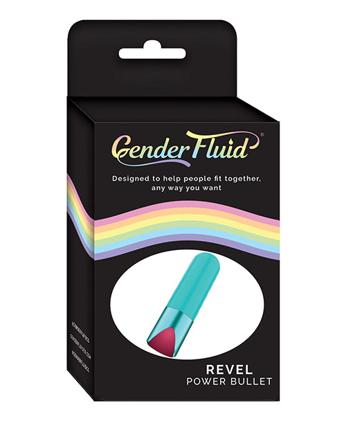 Thank Me Now GF-4196 Revel Power Bullet, Aqua, 10 Vibration Modes