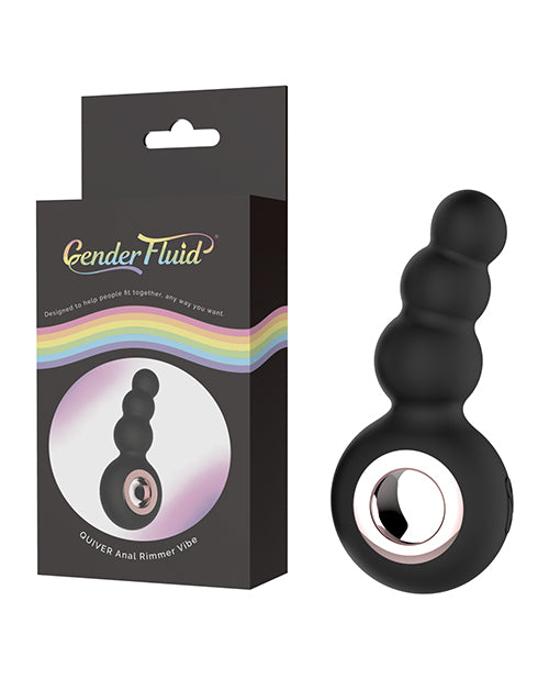 Thank Me Now GF-4264 Gender Fluid Anal Ring Vibe, 10 Patterns, USB, Silicone
