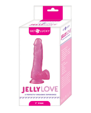 Viben GL-2499 Jelly Love Dildo, Pink, 7-Inch