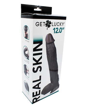 Viben GL-3250 Real Skin Series 12" Dark Brown TPE