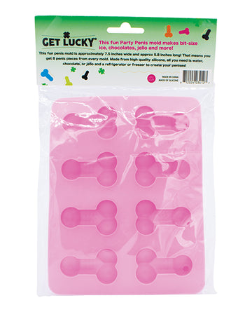 Viben GL-4127 Penis Party Chocolate/Ice Tray, Silicone, Pink, 8 Cavities