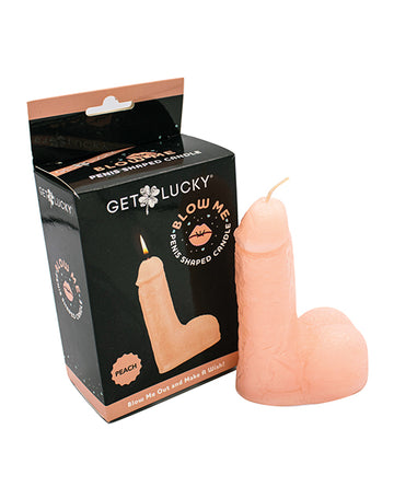 Viben GL-4134 Penis Candle, 5-Inch, Peach