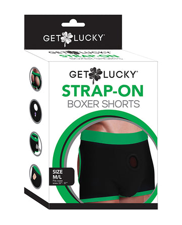 Viben GL-5001 Get Lucky Strap On Boxers, M/L, Polyester/Silicone/Spandex
