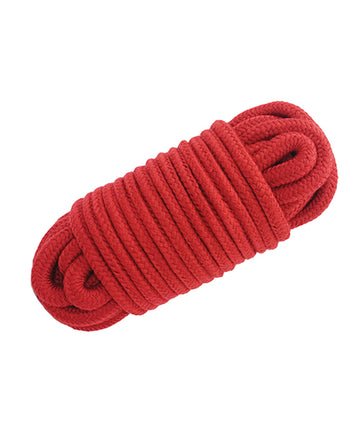 Thank Me Now HS-5117 Bondage Rope, Red, Rayon, 10 Meters