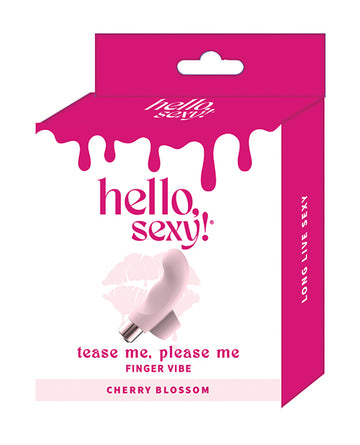 Thank Me Now HS-5124 Tease Me Please Me Finger Vibe, Pink, 8 Speeds