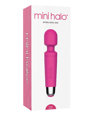 Viben MH-3076 Mini Halo Wireless Wand, 20 Patterns, 8 Speeds, Pink