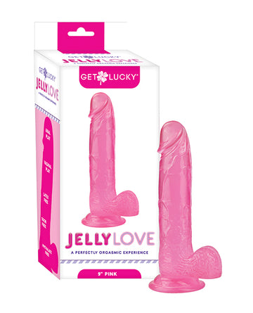Viben VB-GL4431 Get Lucky Jelly Love 9" Pink TPE Dildo