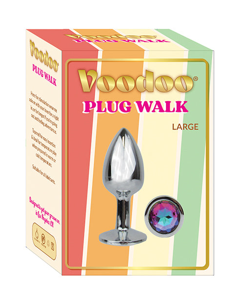 Thank Me Now VS-0990 Voodoo Walk Large Metal Plug, Silver, 3.5" Length