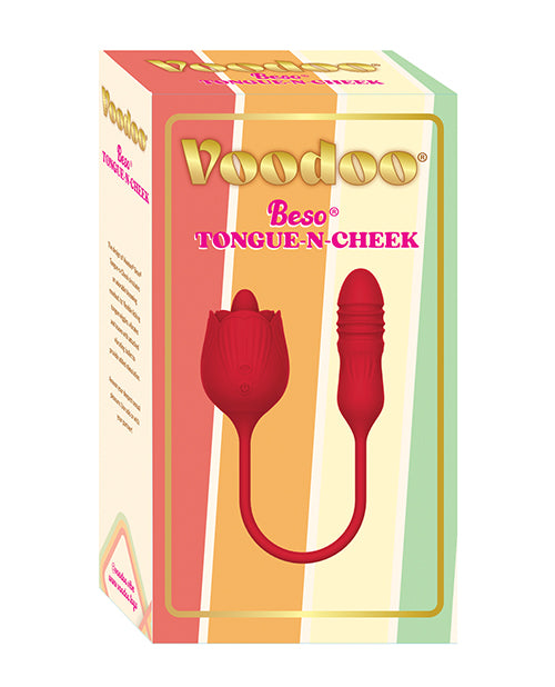 Thank Me Now VT-4554 Voodoo Beso Tongue n Cheek, Red