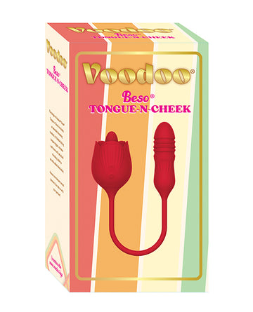 Thank Me Now VT-4554 Voodoo Beso Tongue n Cheek, Red