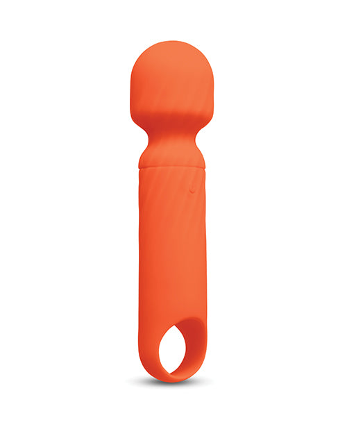 Vibe Fantasy 5 in. Lolly Mini Wand Vibrator, Orange
