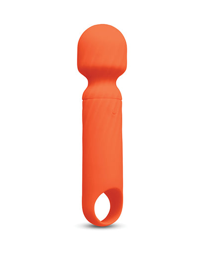 Vibe Fantasy 5 in. Lolly Mini Wand Vibrator, Orange
