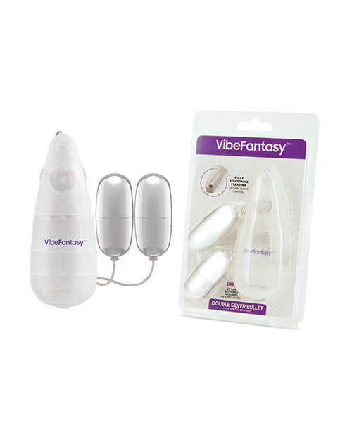 Electric Vibe Fantasy Double Silver Bullet Vibrator with Remote Control, VF-008