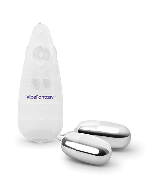 Electric Vibe Fantasy Double Silver Bullet Vibrator with Remote Control, VF-008