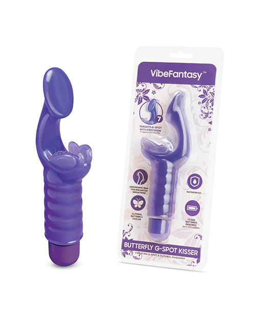 ELD Electric Vibe Fantasy Butterfly G-Spot Kisser Vibrator, Purple