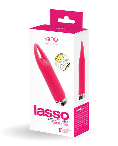 VeDo VI-F1909 Lasso Rechargeable Bullet Vibe, Pink Silicone