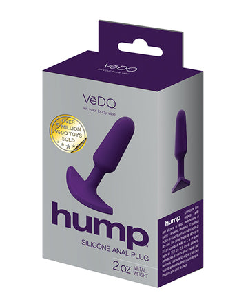 VeDo VI-A0313 Hump Silicone Anal Plug, Purple, 4.25 inches