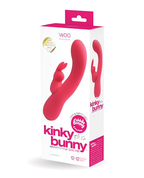 VeDo BU-0409 Kinky Bunny Plus Dual Vibe, Pink, 10 Functions