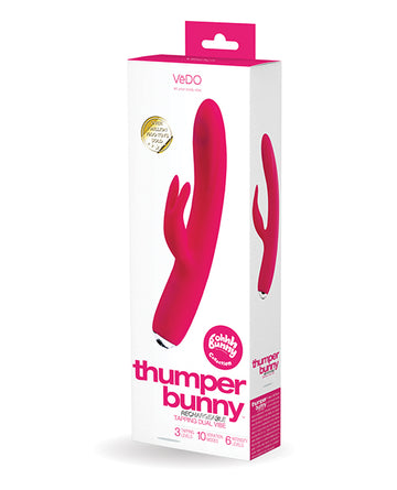 VeDo BU-0701 Thumper Bunny Dual Vibe, Pink Silicone G-Spot Stimulator